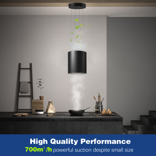 Island cooker hood with - cooker,