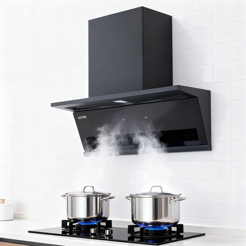 90cm angled cooker hood - angled,