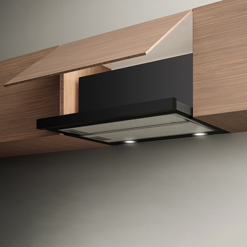 Black modern 90cm wall mount - black,